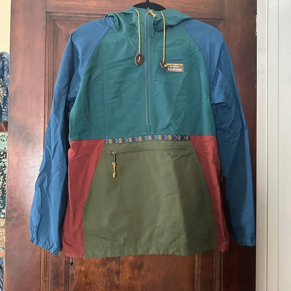 L.L. Bean Color block Anorack - Picture 1 of 4